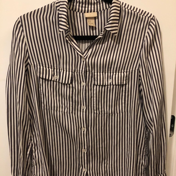 H&M stripped blouse - Picture 2 of 2